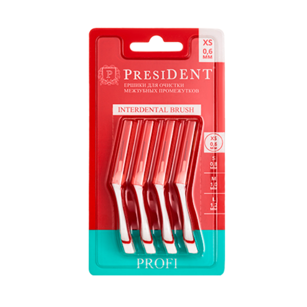 ёршики межзубные PRESIDENT PROFI XS арт.303