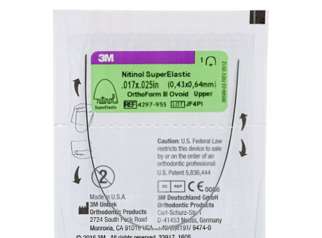 Дуга нитиноловая Unitek Super Elastic .018 НЧ  ФIII 3М